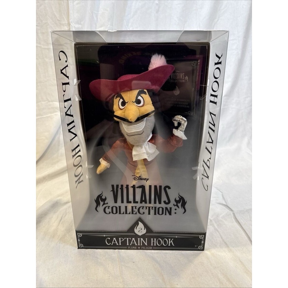 Disney Villains Collection: Captain Hook Plush, 13-inch Collectible Plush Doll